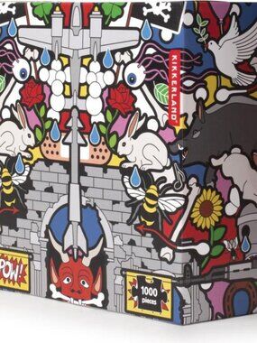 Kikkerland Studio Job POW! 1000 Piece Graffiti Art Jigsaw Puzzle